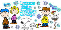 Eureka Classroom Bulletin Board Set, Peanuts Happiness Is A Snowflake Winter Bulletin, 18'' x 28'', 39 pc. Peanuts Winter