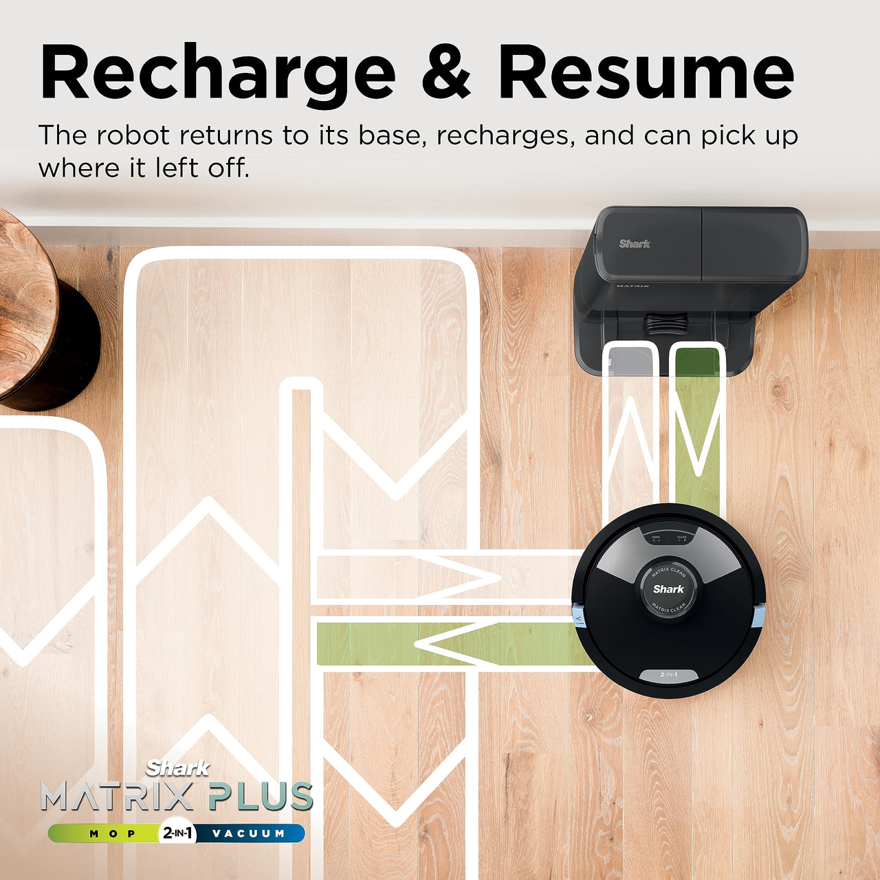 Shark Matrix Plus 2in1 Robot Vacuum & Mop with Sonic Mopping, Matrix Clean, Home Mapping, HEPA Bagless Self Empty Base, CleanEdge, for Pet Hair, WiFi, Black/Mocha, AV2630WA Wet and Dry Self-Empty + Mocha