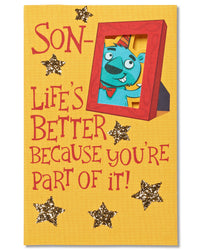 American Greetings Funny Birthday Card for Son (Life's  Better) Life's  Better