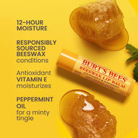 Burt's Bees 100% Natural Moisturizing Lip Balm, Beeswax (Pack Of 2)