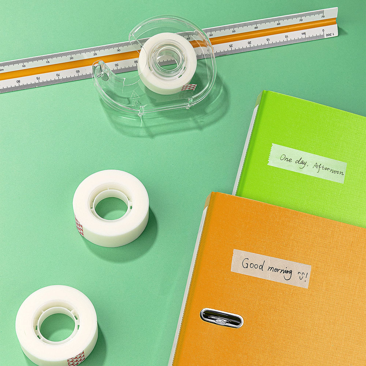 Basics Matte Finish Tape with Dispenser and Refills, 3/4" x 18 yds, 6 Pack
