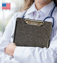 Dexas Slimcase 2 Storage Clipboard with Side Opening 12.5 x 9.5 in Heavy Granite. Organize in Style for Home, School, Work or Trades! Ideal for Teachers, Nurses, Students, Homeschooling