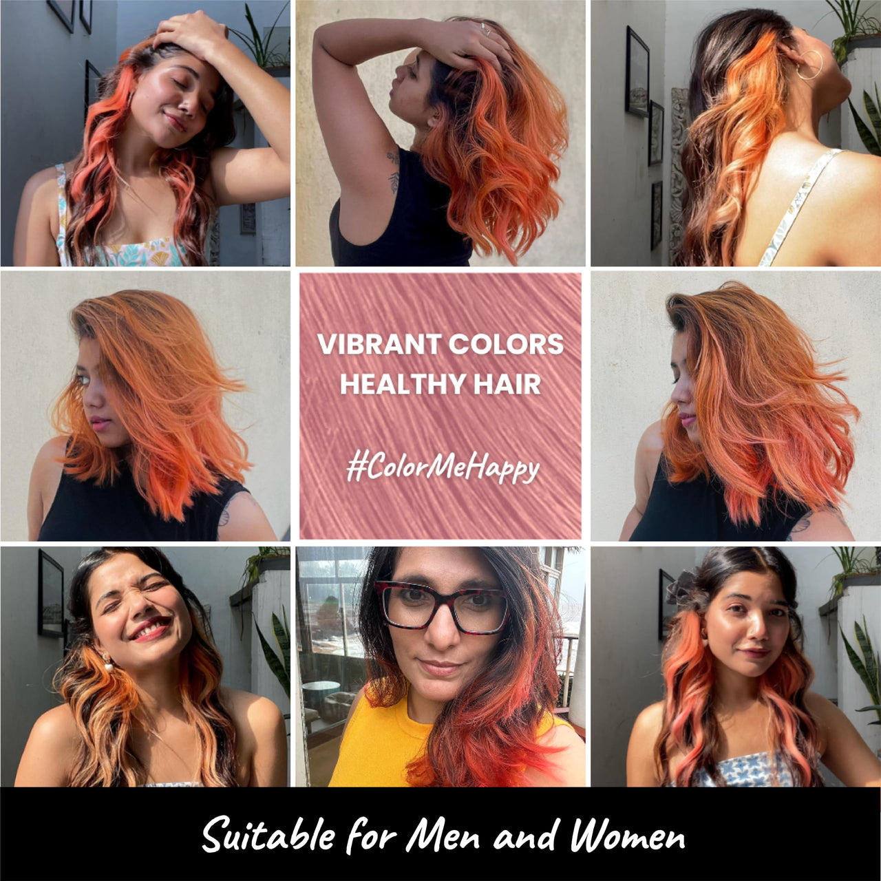2.Oh! Italian- Peach Hair Color For Women & Men | Ammonia-Free DIY Semi Permanent Hair Color | Enriched with Argan Oil | Lasts upto 6-8 Washes | Pack of 2
