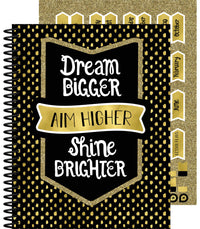 Carson Dellosa Sparkle and Shine Academic Teacher Planner—Undated Weekly/Monthly Plan Book, Lesson Planner and Record Organizer for Classroom or Homeschool (8.4