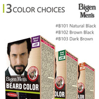 Bigen Men's  Beard Color, Brownish Black B102, 40g & Bigen Men's  Speedy Color, Brown Black 102, 80g