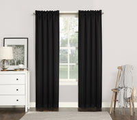 Sun Zero Easton Energy Saving Blackout Rod Pocket Curtain Panel, 40