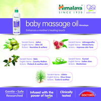 Himalaya Baby Massage Oil (500Ml)&Baby Medium Size Diapers (54 Count)