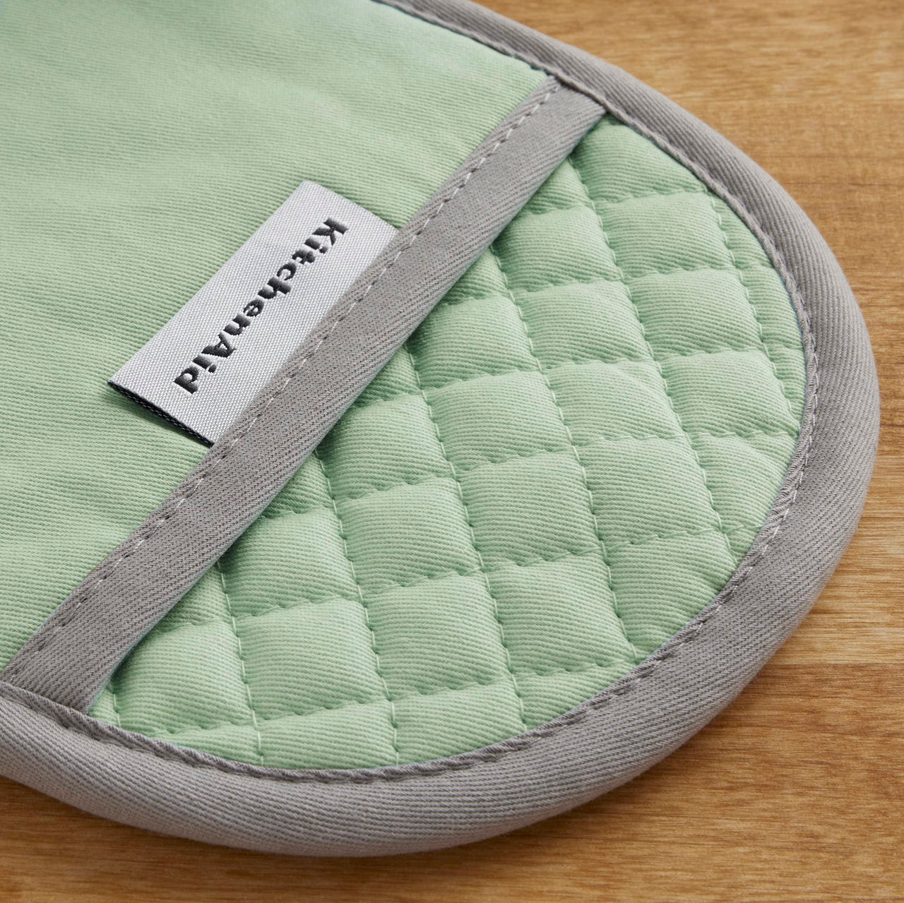 KitchenAid Asteroid Pot Holder 2-Pack Set, Pistachio, 6.5"x10"