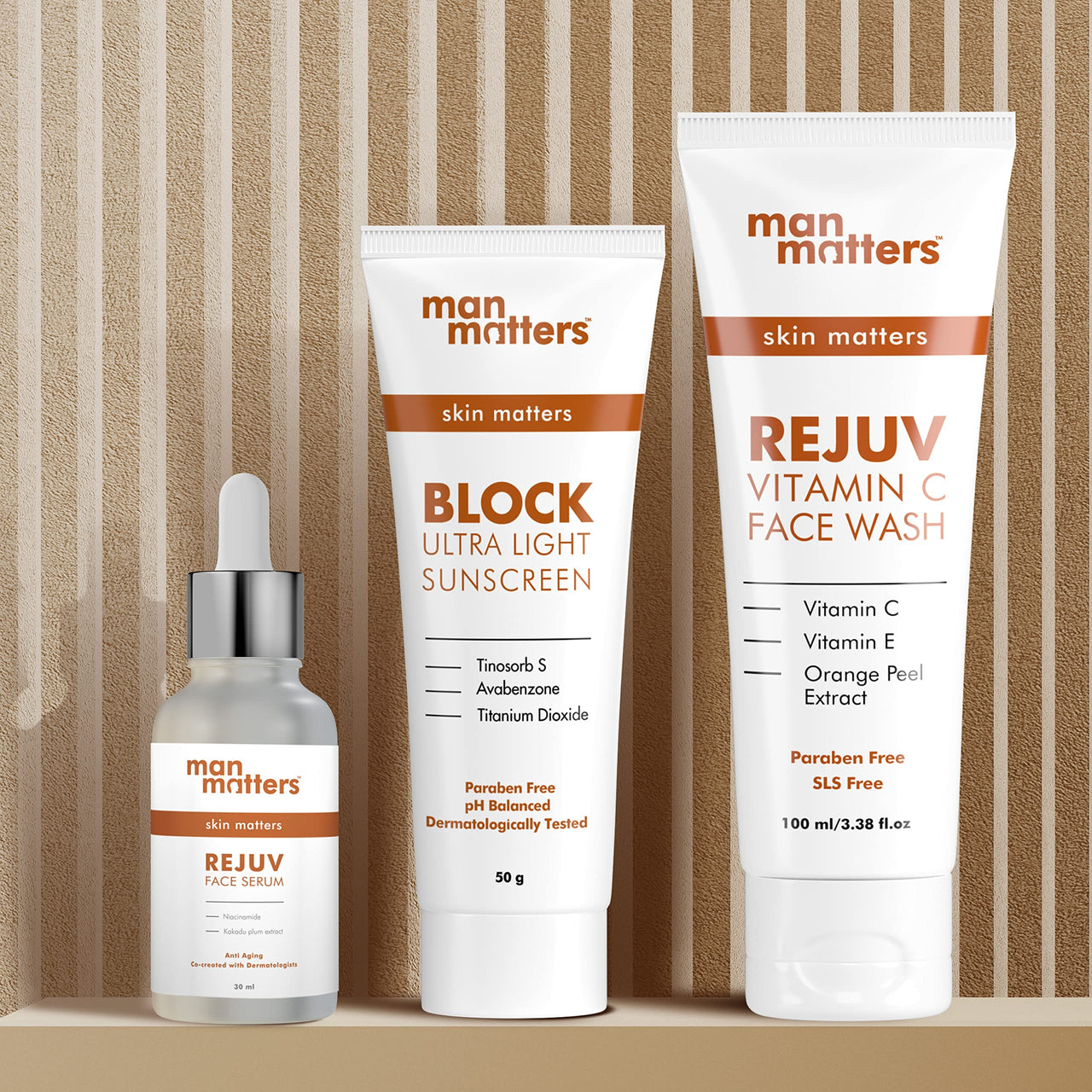 Man Matters Rejuv Face Serum | Radiant Skin, Fights Acne, Acne Scars, Aging & Dark Spots | 10% Niacinamide & 2% Kakadu Plum (The purest form of Vitamin C) | Co-created by Dermatologists | 30 ml