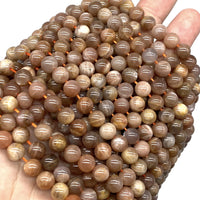 ABCGEMS Madagascan Rainbow Moonstone (Gorgeous Shimmery Overtones) Healing Energy Crystal Stone Ideal for Bracelet Necklace Ring DIY Jewelry Making Men Women Smooth Round Tiny 6mm Rainbow Moonstone (From Madagascar)
