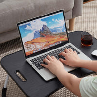 Nestl Lap Desk for Laptop - Foldable Laptop Desk for Bed and Couch, Portable and Lightweight Laptop Stand for Bed Breakfast, Working, Reading, and Writing, Black Lap Table, Large Laptop Tray
