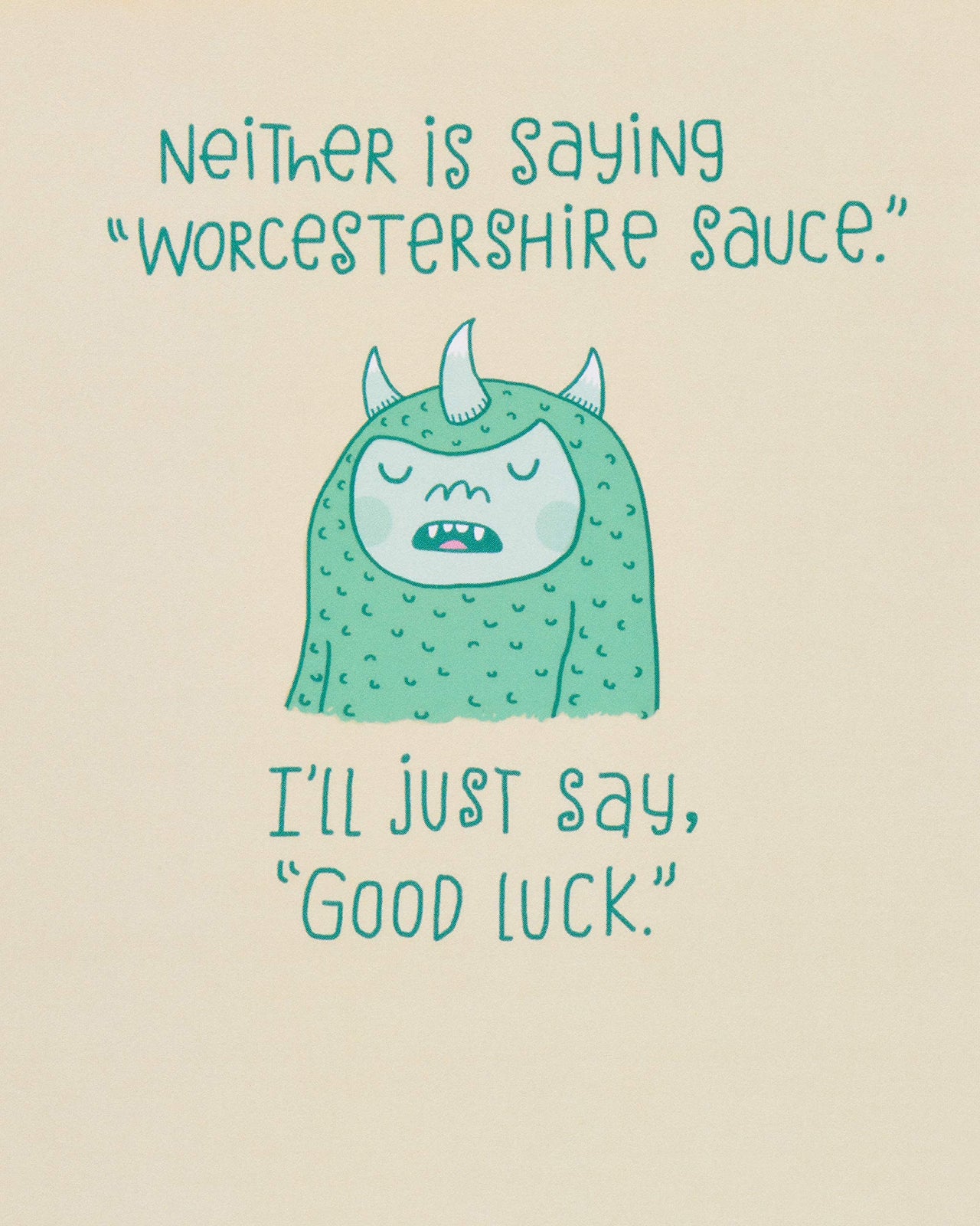 American Greetings Funny Goodbye Card (Monster) Monster