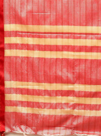 Satrani Women's Poly Silk Woven Saree With Unstitched Blouse Piece