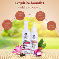 Ayouthveda Anti-hairfall Shampoo 200ml & Protein Hair Oil 100ml Combo Pack for Healthy Hair Growth & Deep Nourishment | Fights Dandruff Control Hair Breakage & Hair Fall | Blend of Essential Oil & Herbal Extracts