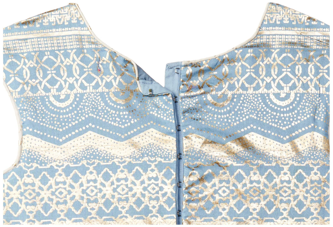 BIBA Girl's  Synthetic Lehenga Set