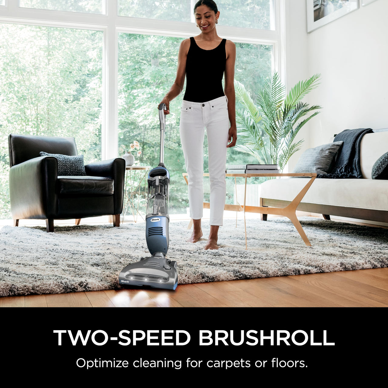 Shark SV1106 Navigator Freestyle Upright Bagless Cordless Stick Vacuum for Carpet, Hard Floor and Pet with XL Dust Cup and 2-Speed Brushroll, White/Grey