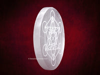 Selenite Crystal Charging Plate For Crystals And Healing Stones, 4.5