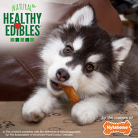 Nylabone Healthy Edibles Natural Puppy Treats - Long-Lasting Dog Treats - Puppy Supplies - Turkey & Sweet Potato Flavor, X-Small/Petite (8 Count) 1 Count (Pack of 8)
