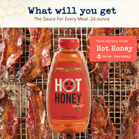 Savannah Bee Company Hot Honey Gluten Free and 100% Pure Honey Infused with Sweet Wildflower Honey and Heat from Scotch Bonnet and Habanero Peppers 24 oz