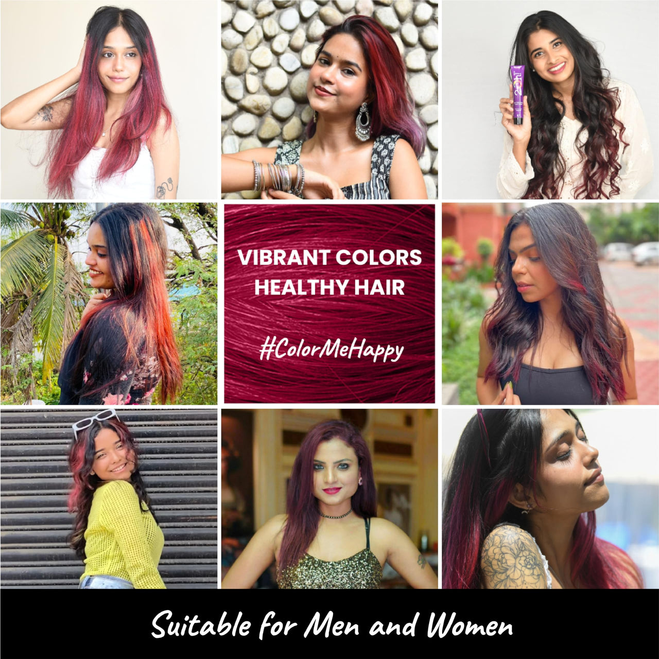2.Oh! Italian- Bordeaux Wine Hair Color For Women & Men | Ammonia-Free DIY Semi Permanent Hair Color | Enriched with Argan Oil | Lasts upto 12-15 Washes | Pack of 2