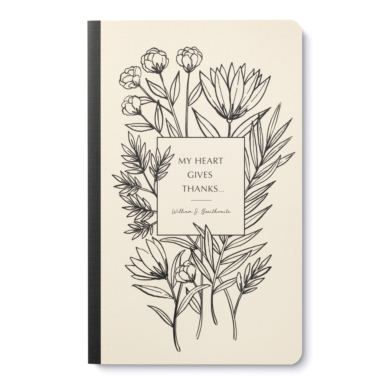 Compendium Softcover Journal - My heart gives thanks… – A Write Now Journal with 128 Lined Pages, 5″W x 8″H My heart gives thanks…
