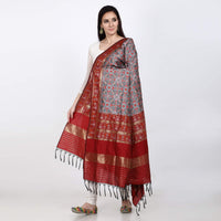 KAPAAHA Women's  Woven Silk Blend Patola Dupatta/Chunni