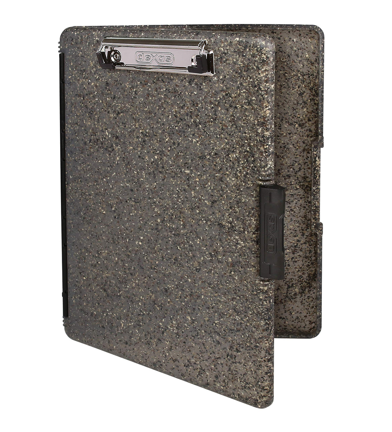 Dexas Slimcase 2 Storage Clipboard with Side Opening 12.5 x 9.5 in Heavy Granite. Organize in Style for Home, School, Work or Trades! Ideal for Teachers, Nurses, Students, Homeschooling
