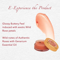 Khadi Essentials Wild Rose Lip Balm with Vitamin E & SPF 20 For Dry & Chapped Lips - 5gm