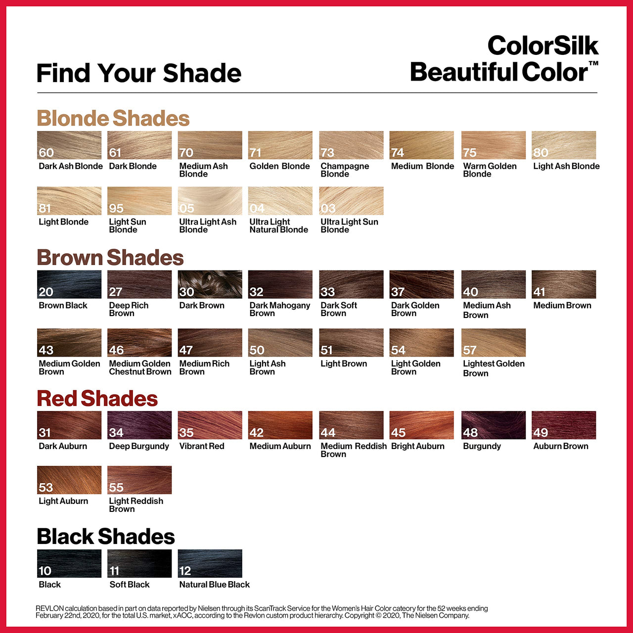Revlon Colorsilk Beautiful Color, Permanent Hair Color with Keratin, 40ml + 40ml + 11.8ml - 20 Brown Black (Pack of 1)