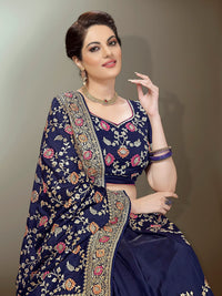 PANASH TRENDS Women's  Banarasi Barfi Silk Saree With Blouse Piece