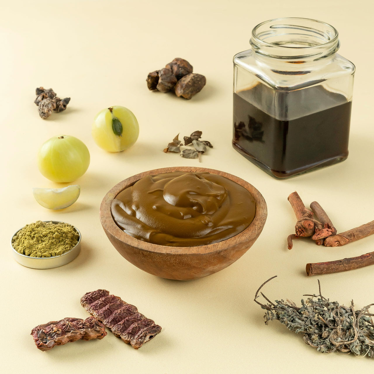 Nat Habit Ready-To-Apply Henna Paste & Tamarind Kasturi Lepa - Face Pack The Perfect Choice For Deep Conditioning with Rich Dark Brown Color, Skin Care And Hair Growth Boost