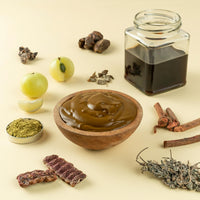 Nat Habit Ready-To-Apply Henna Paste & Tamarind Kasturi Lepa - Face Pack The Perfect Choice For Deep Conditioning with Rich Dark Brown Color, Skin Care And Hair Growth Boost