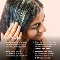 Nat Habit Hair Mask & Face Pack Combo Crushed Tri-Leaf NutriMask & Chandan Nagakesar Lepa For Men & Women Hairfall Control & Glowing Skin, Suitable For All Skin & Hair Types (Combo Pack of 3)