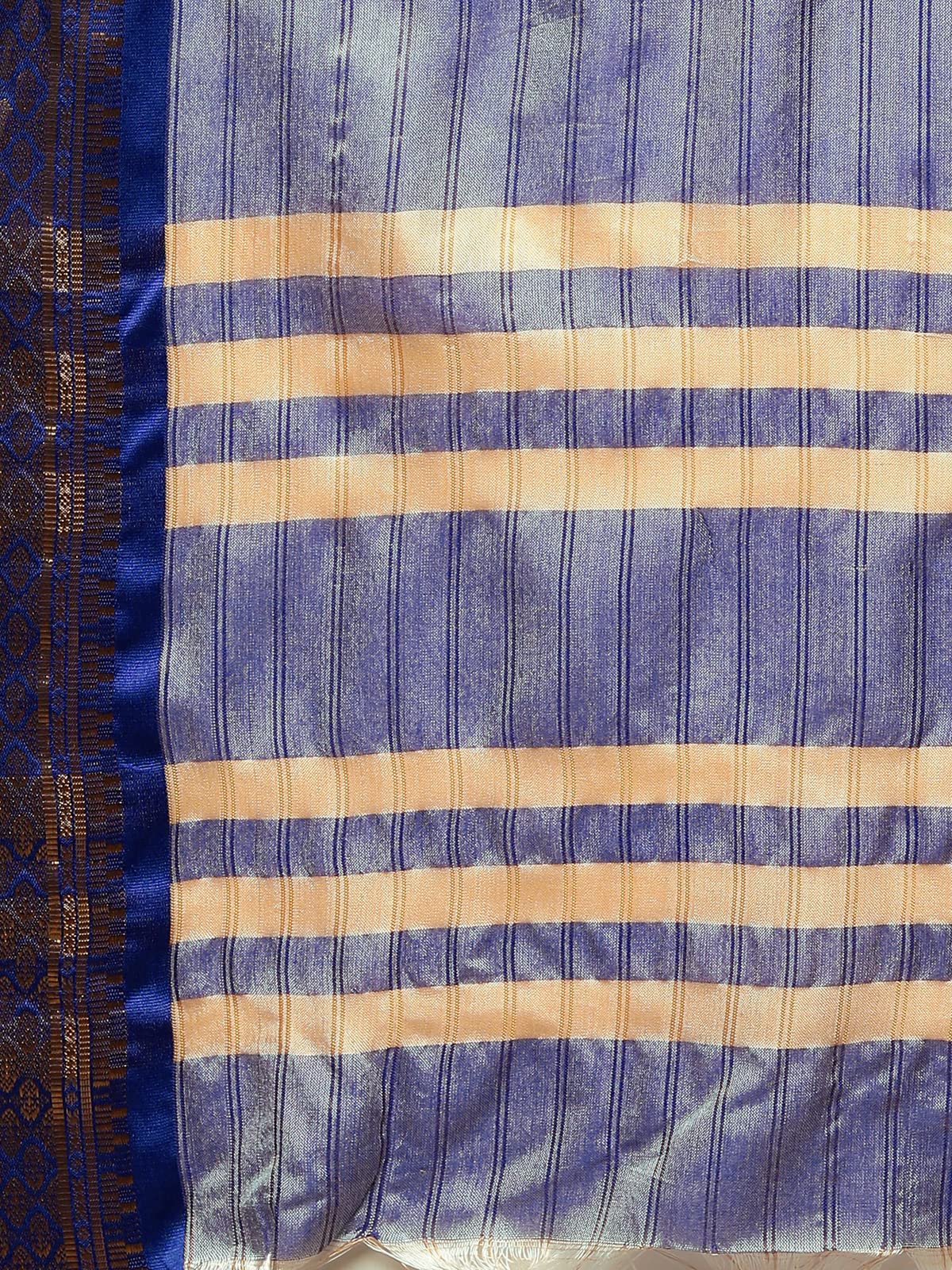 Satrani Women's Poly Silk Woven Saree With Unstitched Blouse Piece