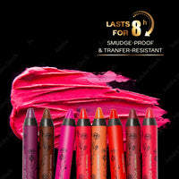 FACES CANADA Ultime Pro Matte Lip Crayon - Let's Coffee (Brown), 2.8g | 8HR Long Stay | Smooth Creamy Matte Texture | Intense Color in 1 Stroke | Hydrates With Chamomile & Cocoa Butter