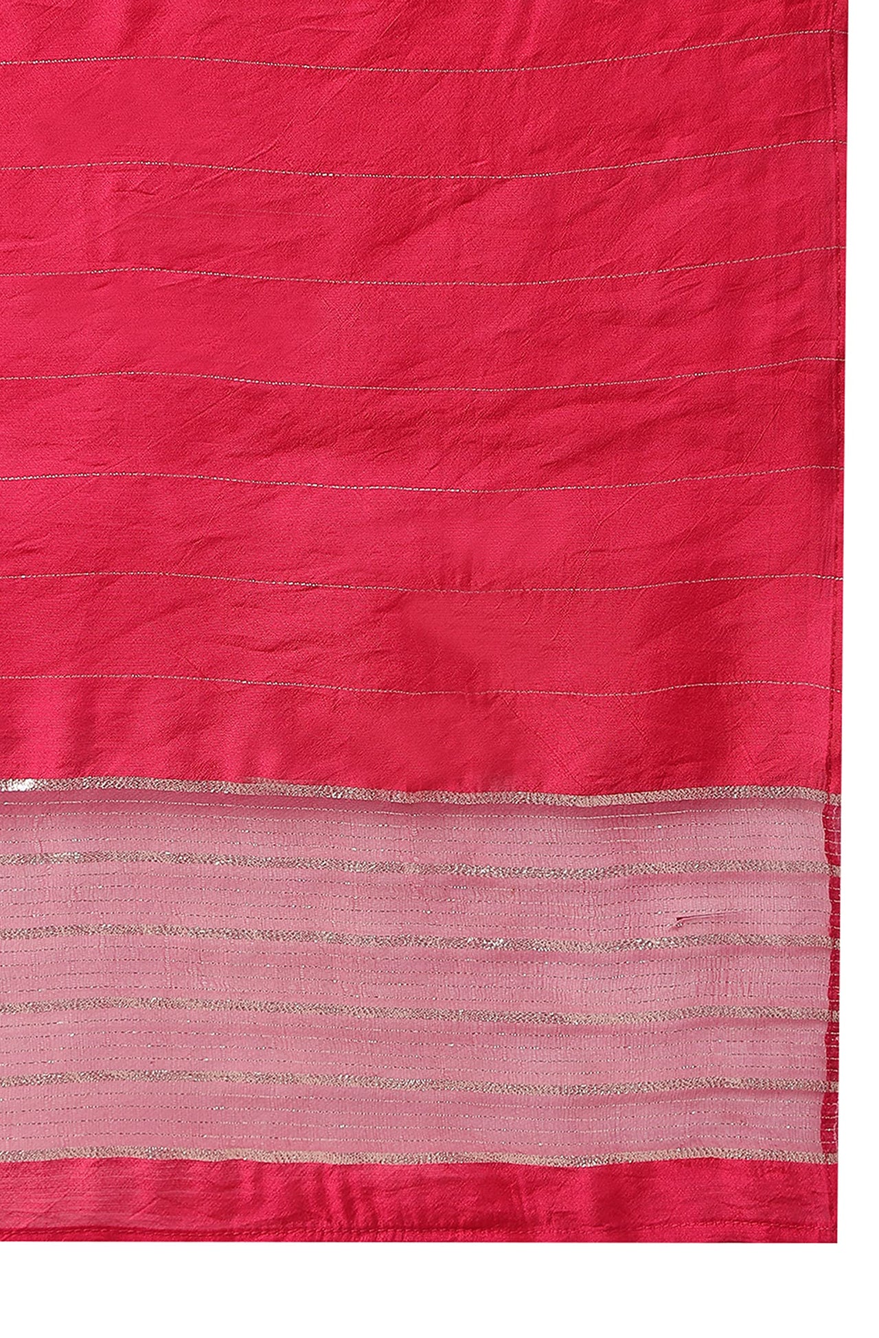 Janasya Women's  Pink Rayon A-Line Kurta with Pant And Dupatta