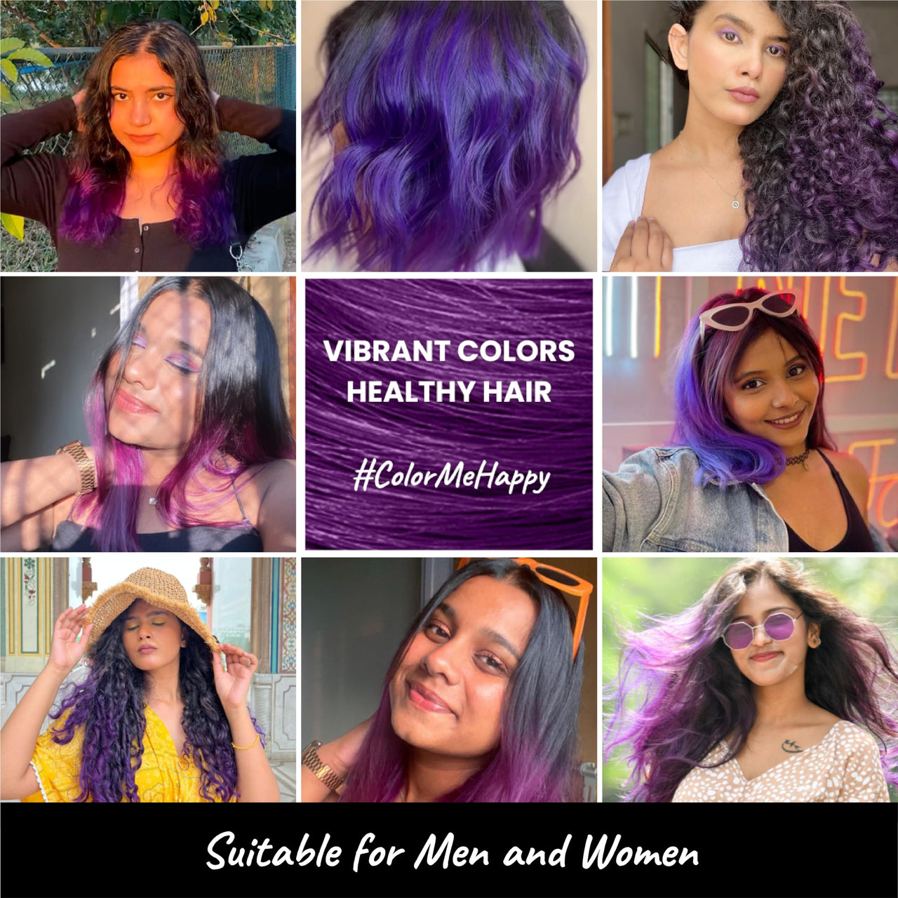2.Oh! Italian- Violet Hair Color For Women & Men | Ammonia-Free DIY Semi Permanent Hair Color | Enriched with Argan Oil | Lasts upto 12-15 Washes | Pack of 2