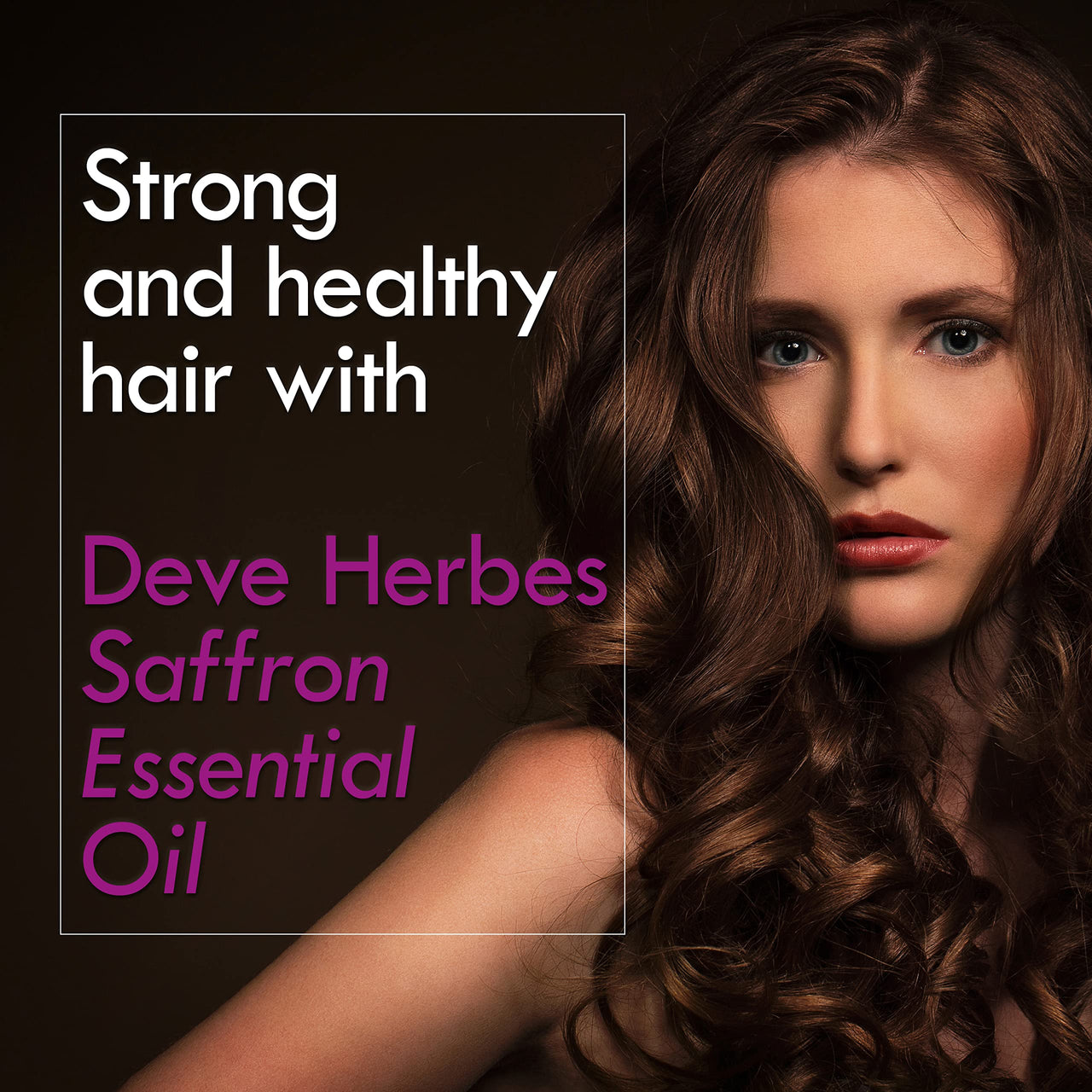 Deve Herbes Saffron Essential Oil (Crocus sativus) with Glass Dropper Pure | Non-Sticky | Non-greasy | Lightweight | Men & Women | All Skin Types | Steam Distilled 5ml