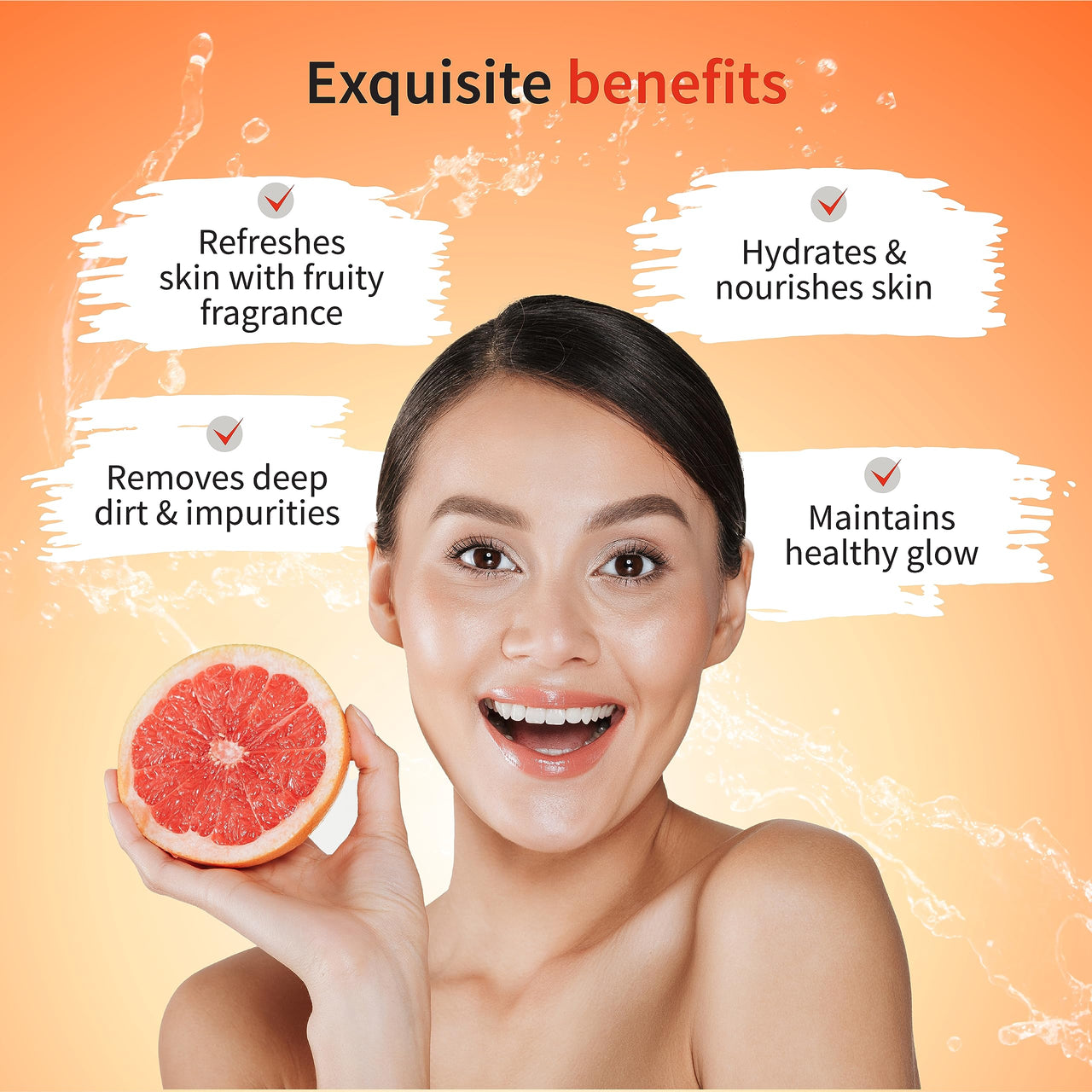 AYOUTHVEDA Fruit Power 100 Ml Face Wash Gel For Glowing Skin| Face Wash, Vitamin A, C & Anti-Oxidants | All Skin Types | Facial Cleanser For Daily Use (Pack 2; 100Ml Each)