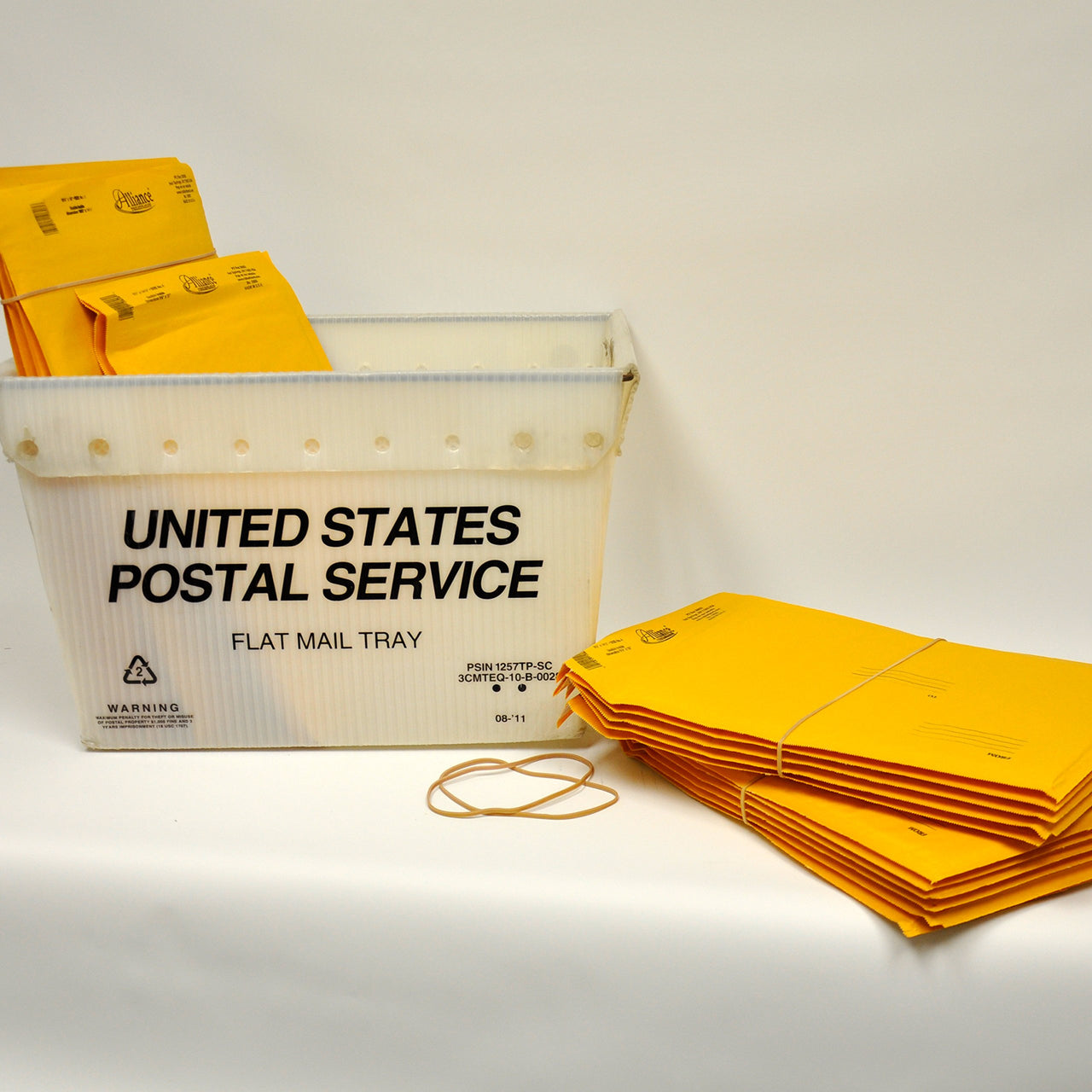 Alliance Rubber 24645 Sterling Rubber Bands Size #64, 1 lb Box Contains Approx. 425 Bands (3 1/2 x 1/4-Inches, Natural Crepe)