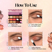 Hilary Rhoda Soft Glam Eyeshadow Palette | Highly Pigmented & Long Lasting Eyeshadow Palette | Matte & Shimmer Finish | 18 Shades (Multicolor - Shade 1)