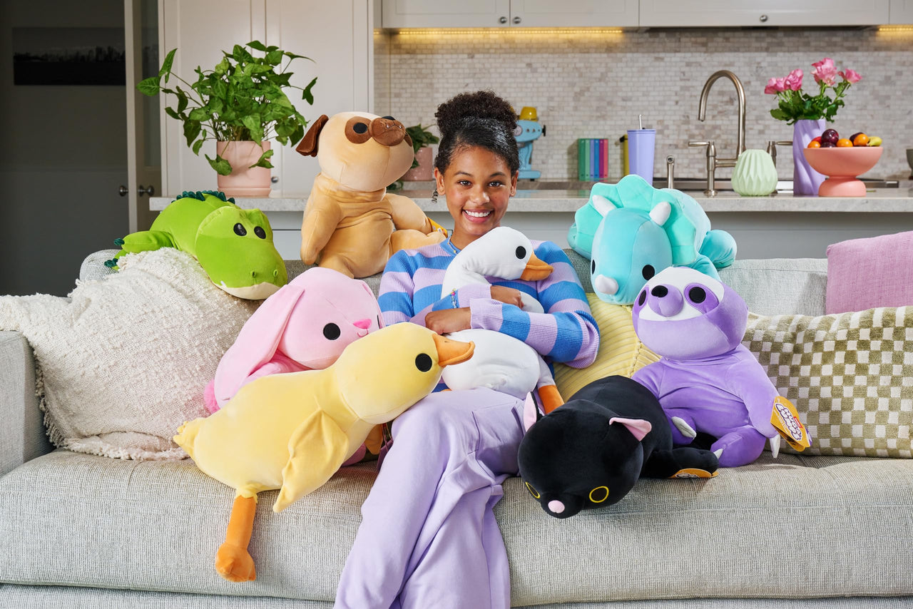 Bunny(Hazel) Weighted Plush 3.3 Lbs, Cuddly, Squishy, Comfort Plush, Anti-Stress by ZURU Bunny
