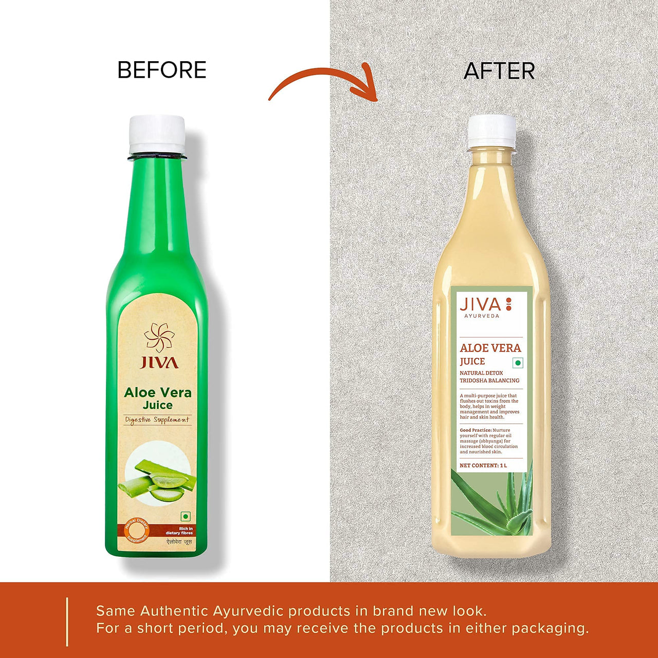 Jiva Aloe Vera Juice 1 Litre | Cold Pressed Juice Boosts Immunity, Improves Digestion, Detoxifies The Body | Promotes Healthy Skin & Hair | No Artificial Flavour & Suger (Pack of 1)