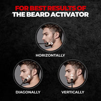 Beardo Beard Activator Derma Roller for Men, 540 - 0.5mm Chromium needles, Stimulates Hair Growth | Follicles activation | No Patchy Beard with Hair Growth Derma Roller