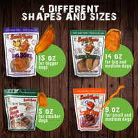 Sams Yams Sweet Potato Dog Treats, Healthy Dog Treats for Large Dogs - Sweet Potato Dog Treats Made in USA, High Fiber, Vegan Dental Chews - Big Boyz, Sweet Potato Dog Chewz, 15oz (Single Pack) 15 Ounce (Pack of 1)