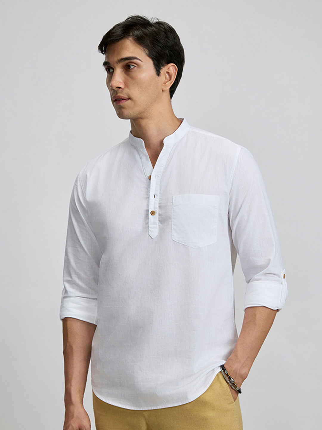 KINGDOM OF WHITE Pure Cotton Stay White Kurta