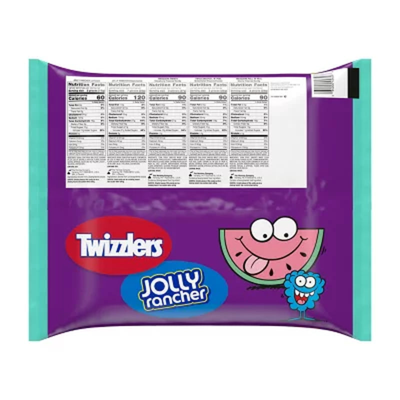 JOLLY RANCHER & TWIZZLERS Fruit Flavored Easter Candy, Variety Pack, Fun Size, 270 Pcs.