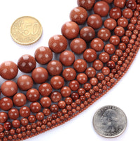 Natural Stone Beads 2mm Gold Sand Stone Round Loose Beads Crystal Energy Stone Healing Power for Jewelry Making DIY,1 Strand 15