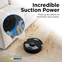 Shark Matrix Plus 2in1 Robot Vacuum & Mop with Sonic Mopping, Matrix Clean, Home Mapping, HEPA Bagless Self Empty Base, CleanEdge, for Pet Hair, WiFi, Black/Mocha, AV2630WA Wet and Dry Self-Empty + Mocha