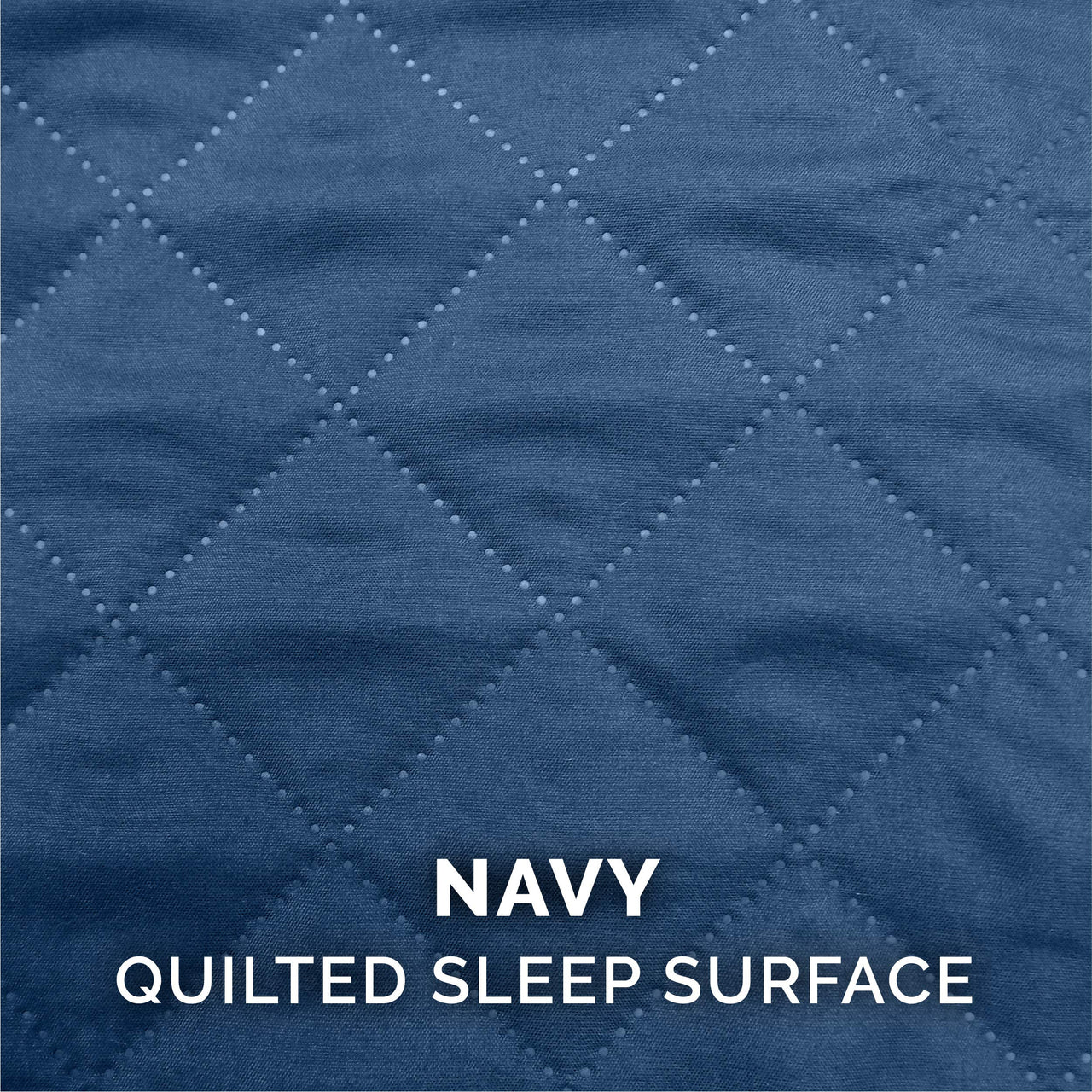 Furhaven Replacement Dog Bed Cover Quilted Sofa-Style, Machine Washable - Navy, Jumbo Plus (XX-Large) Cover Only 53.0"L x 40.0"W x 0.3"Th (Quilted) Navy